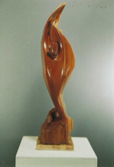 Sail wooden sculpture by Carlyle N. Matthew
